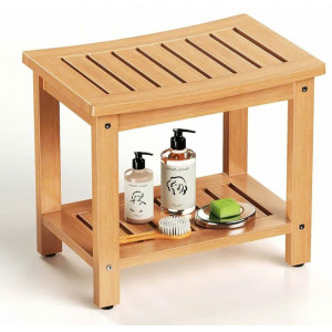 60-249845 Natural : Ghế Đôn , Ghế Tắm - Màu Tự Nhiên